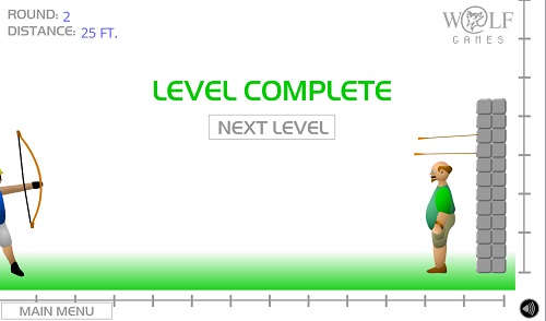 apple shooter level complete