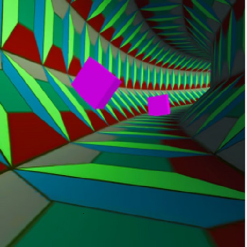 color tunnel ingame graphic