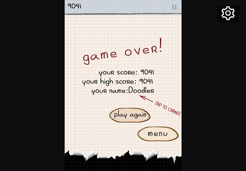 doodle jump game over
