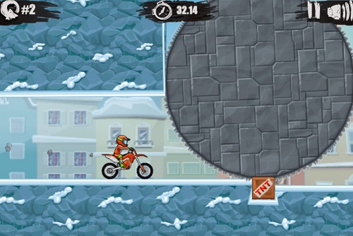 moto x3m winter game