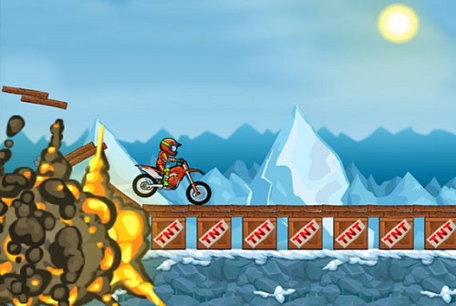moto x3m winter play