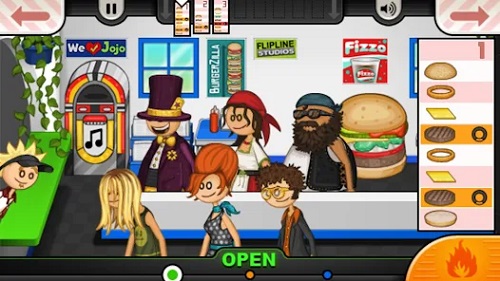 Papa's Burgeria's gameplay