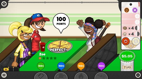 Papa's Pizzeria's gameplay