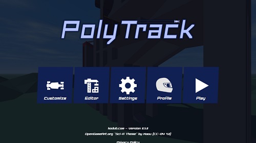 poly track menu