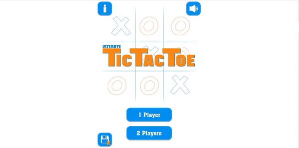 2 game modes in Tic Tac Toe