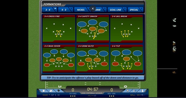 axis football league formations