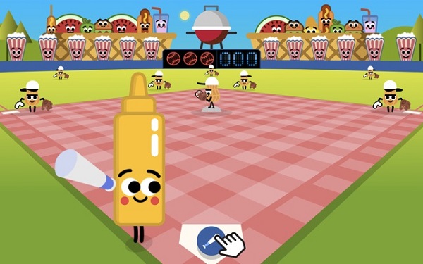 doodle baseball hit