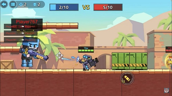 pixel shooter gameplay