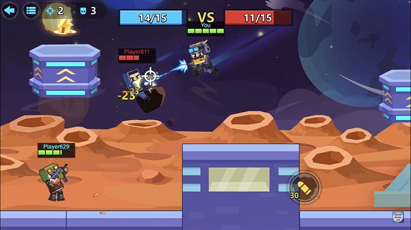 pixel shooter graphic